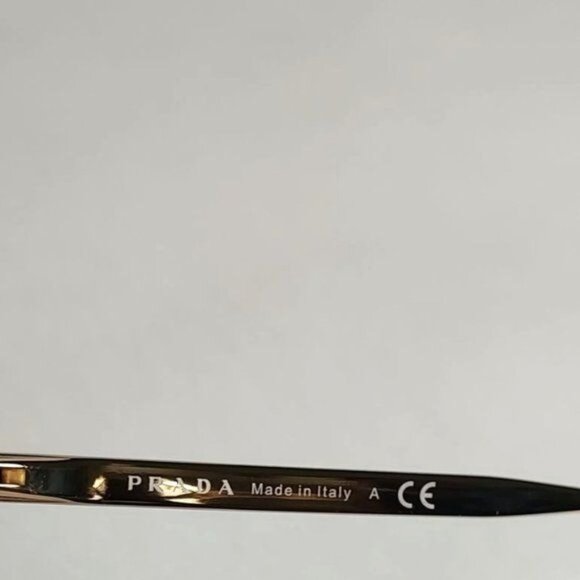 PRADA Sunglasses PR53U Absolute Ornate Jeweled Cat Eye Gold Opal Brown - Picture 12 of 15